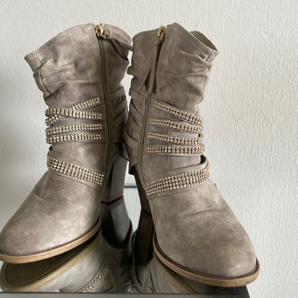 Rhinestone booties